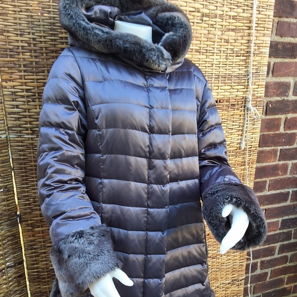 I Madison Down Faux Fur Trim Anorak Puffer Hoodedjacket XL - Picture 5 of 15